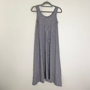 M by Matthildur sleeveless scoop neck lightweight flowy stretch midi dress